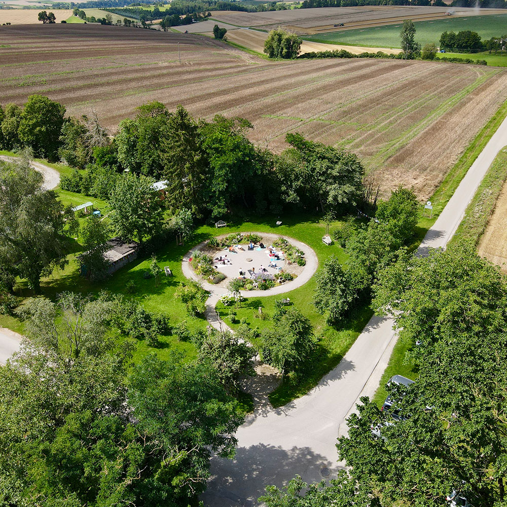 Friedensgarten von oben